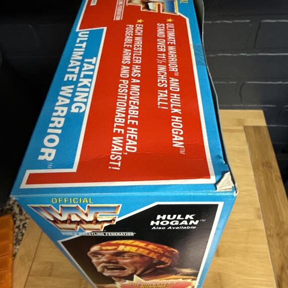 WWF Ultimate Warrior Talking Hasbro 12" Wrestling Figure WWE WCW 1991 SEALED NIB - Picture 7 of 8